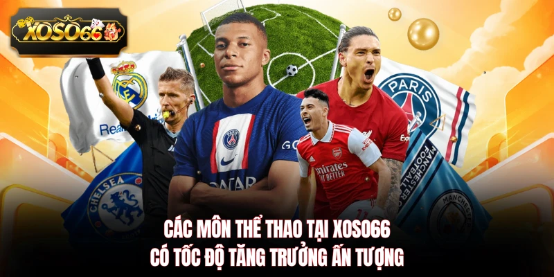 Các môn thể thao tại XOSO66 có tốc độ tăng trưởng ấn tượng