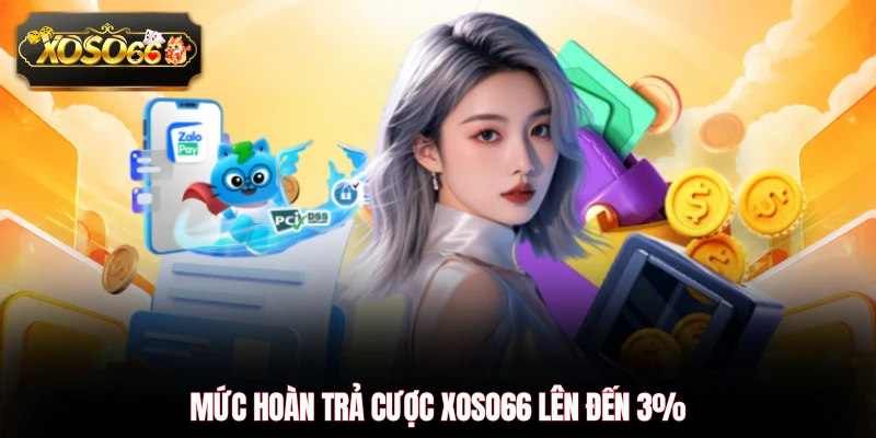 Mức hoàn trả cược XOSO66 lên đến 3%