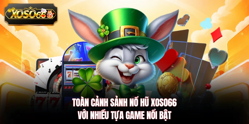 Toàn cảnh sảnh nổ hũ XOSO66 với nhiều tựa game nổi bật